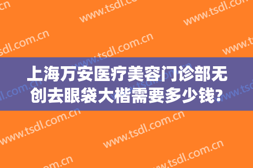 上海万安医疗美容门诊部无创去眼袋大楷需要多少钱?有哪些优势?(无创祛眼袋效果怎么样)