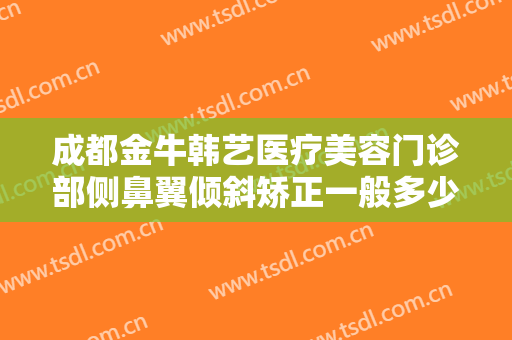 成都金牛韩艺医疗美容门诊部侧鼻翼倾斜矫正一般多少费用?有哪些优势?