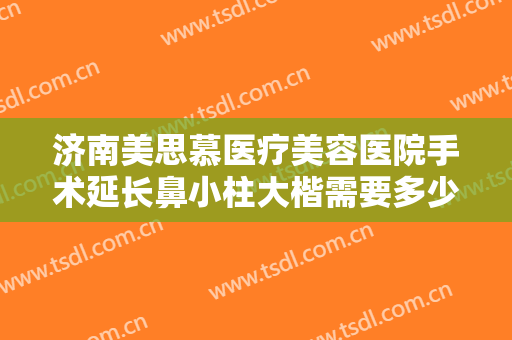 济南美思慕医疗美容医院手术延长鼻小柱大楷需要多少费用?多长时间恢复?