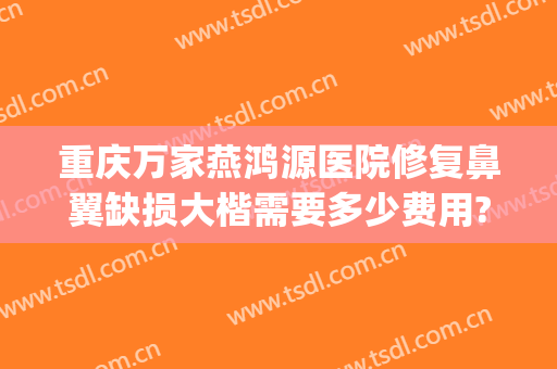 重庆万家燕鸿源医院修复鼻翼缺损大楷需要多少费用?效果怎么样?(重庆修复鼻子比较好的医生)