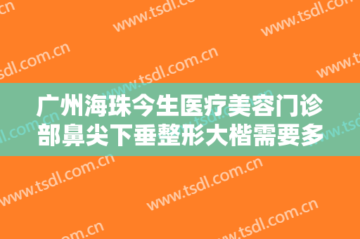广州海珠今生医疗美容门诊部鼻尖下垂整形大楷需要多少费用?多长时间恢复?