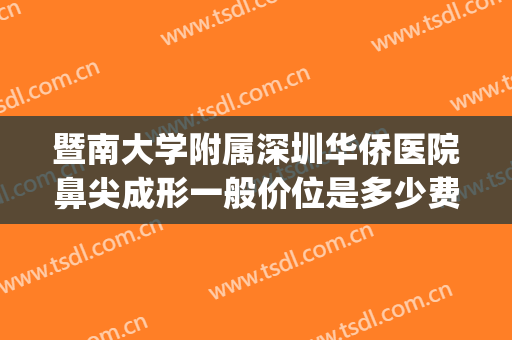 暨南大学附属深圳华侨医院鼻尖成形一般价位是多少费用?怎么样?(暨南大学附属深圳华侨医院美容科)