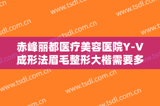 赤峰丽都医疗美容医院Y-V成形法眉毛整形大楷需要多少钱?有哪些优势?