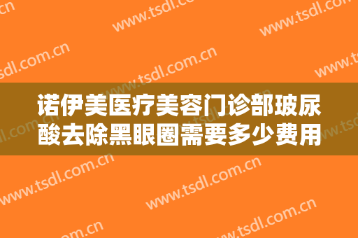诺伊美医疗美容门诊部玻尿酸去除黑眼圈需要多少费用?需要多久恢复?