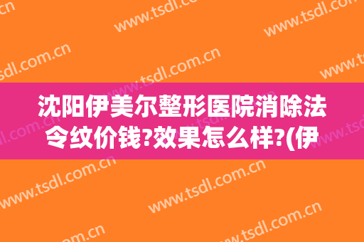 沈阳伊美尔整形医院消除法令纹价钱?效果怎么样?(伊美尔整形要多少钱)