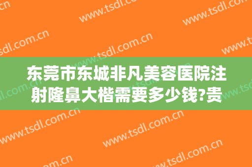 东莞市东城非凡美容医院注射隆鼻大楷需要多少钱?贵不贵?(东莞东城整容医院)