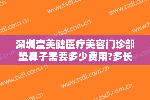 深圳壹美健医疗美容门诊部垫鼻子需要多少费用?多长时间恢复?
