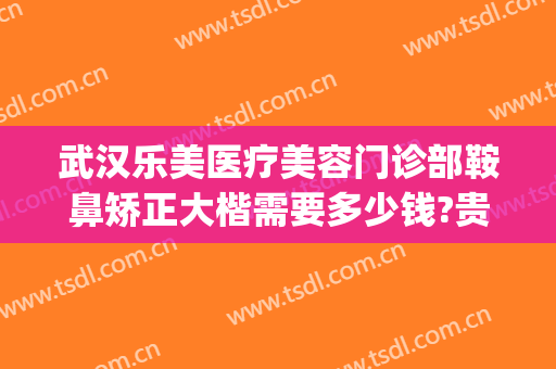 武汉乐美医疗美容门诊部鞍鼻矫正大楷需要多少钱?贵不贵?(歪鼻矫正价钱)