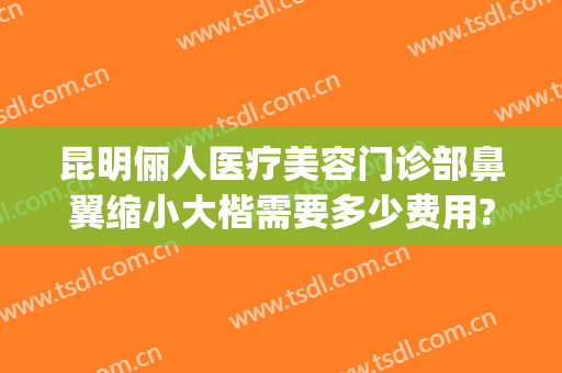 昆明俪人医疗美容门诊部鼻翼缩小大楷需要多少费用?怎么样?(公立医院鼻翼缩小多少钱)