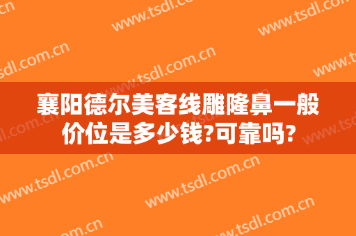 襄阳德尔美客线雕隆鼻一般价位是多少钱?可靠吗?