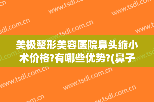 美极整形美容医院鼻头缩小术价格?有哪些优势?(鼻子缩小术价钱)