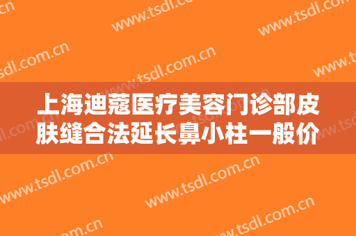 上海迪蔻医疗美容门诊部皮肤缝合法延长鼻小柱一般价位是多少?贵不贵?