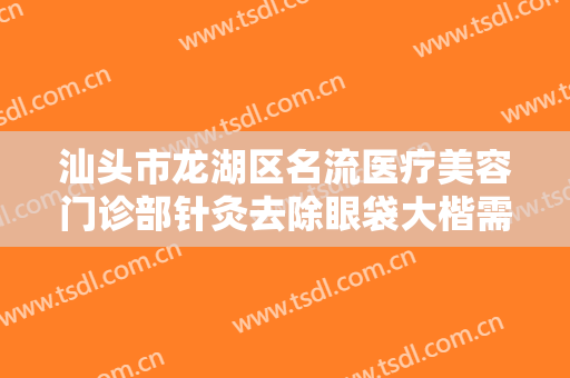 汕头市龙湖区名流医疗美容门诊部针灸去除眼袋大楷需要多少费用?有哪些优势?