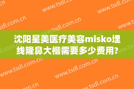 沈阳星美医疗美容misko埋线隆鼻大楷需要多少费用?需要多久恢复?(沈阳星美医疗美容医院)