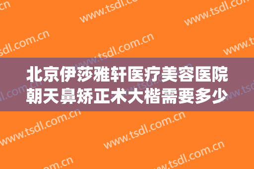 北京伊莎雅轩医疗美容医院朝天鼻矫正术大楷需要多少费用?好不好?(北京隆鼻子大概多少费用)