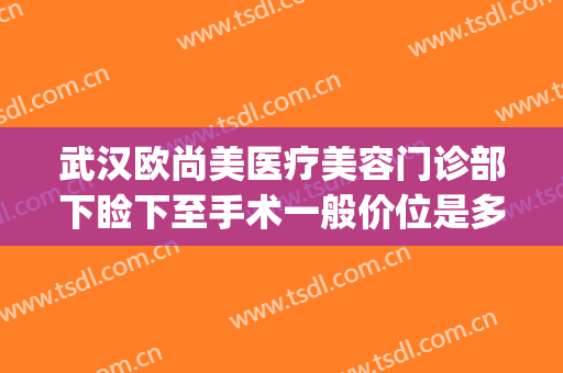武汉欧尚美医疗美容门诊部下睑下至手术一般价位是多少?好不好?(武汉哪家医院做下巴好)