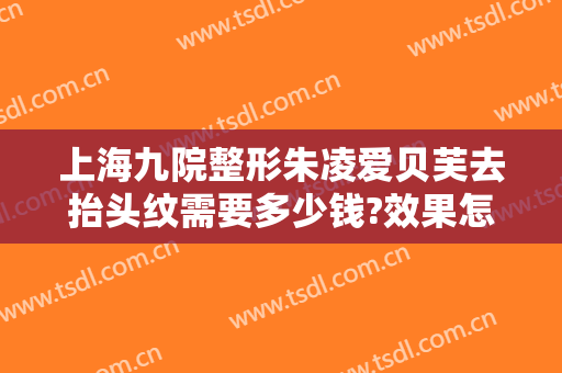 上海九院整形朱凌爱贝芙去抬头纹需要多少钱?效果怎么样?