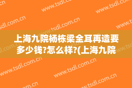 上海九院杨栋梁全耳再造要多少钱?怎么样?(上海九院耳再造专家)