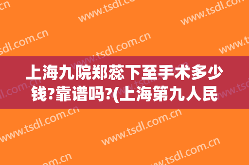 上海九院郑蕊下至手术多少钱?靠谱吗?(上海第九人民医院郑蕊)