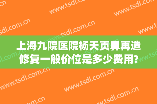 上海九院医院杨天页鼻再造修复一般价位是多少费用?怎么样?(上海第九人民医院鼻子整形专家)