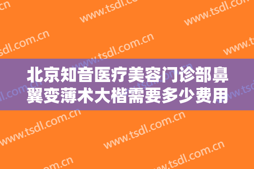 北京知音医疗美容门诊部鼻翼变薄术大楷需要多少费用?靠谱吗?