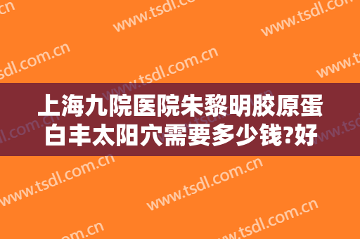 上海九院医院朱黎明胶原蛋白丰太阳穴需要多少钱?好不好?