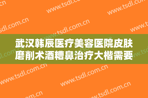武汉韩辰医疗美容医院皮肤磨削术酒糟鼻治疗大楷需要多少钱?怎么样?