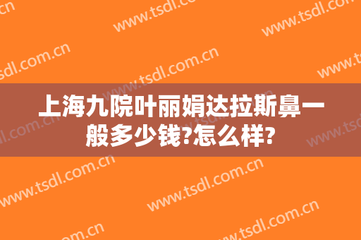 上海九院叶丽娟达拉斯鼻一般多少钱?怎么样?