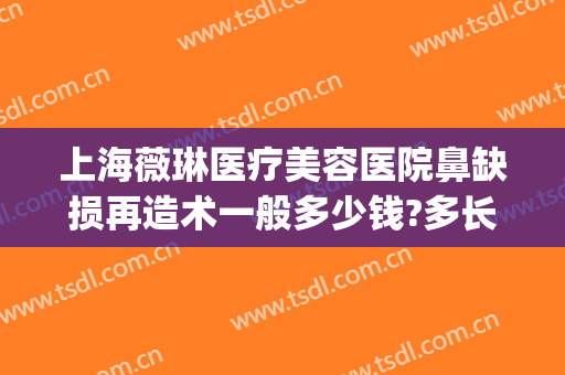 上海薇琳医疗美容医院鼻缺损再造术一般多少钱?多长时间恢复?(上海薇琳医疗整容机构)