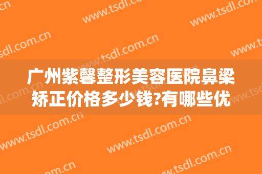 广州紫馨整形美容医院鼻梁矫正价格多少钱?有哪些优势?(紫 馨广州三级外科鼻整形医院)
