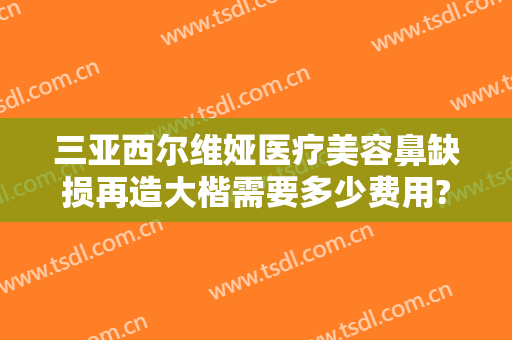三亚西尔维娅医疗美容鼻缺损再造大楷需要多少费用?需要多久恢复?