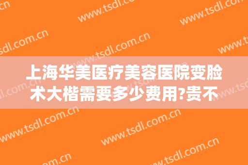 上海华美医疗美容医院变脸术大楷需要多少费用?贵不贵?(上海华美医疗整形美容医院)