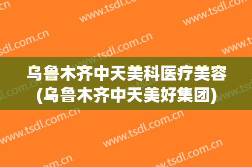 乌鲁木齐中天美科医疗美容(乌鲁木齐中天美好集团)