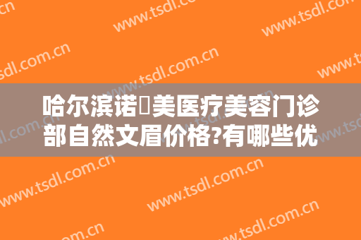哈尔滨诺嬄美医疗美容门诊部自然文眉价格?有哪些优势?
