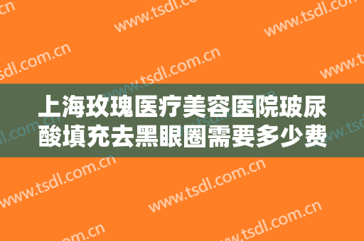 上海玫瑰医疗美容医院玻尿酸填充去黑眼圈需要多少费用?多长时间恢复?