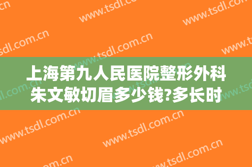 上海第九人民医院整形外科朱文敏切眉多少钱?多长时间恢复?(上海第九人民医院整形外科主任)