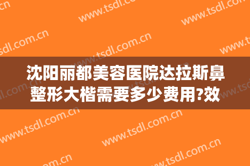 沈阳丽都美容医院达拉斯鼻整形大楷需要多少费用?效果怎么样?(百达丽整容整形医院)