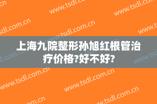 上海九院整形孙旭红根管治疗价格?好不好?