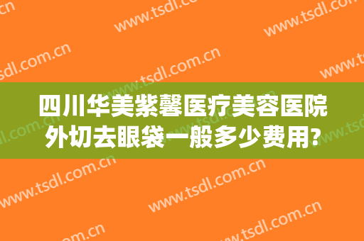 四川华美紫馨医疗美容医院外切去眼袋一般多少费用?贵不贵?(紫 馨广州三级外科割双眼皮的价钱)