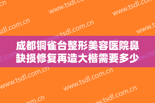 成都铜雀台整形美容医院鼻缺损修复再造大楷需要多少钱?多长时间恢复?