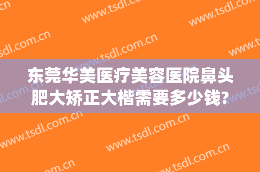 东莞华美医疗美容医院鼻头肥大矫正大楷需要多少钱?需要多久恢复?(华美美容医院做鼻子多少钱)