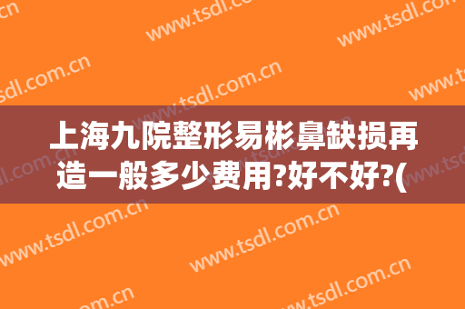 上海九院整形易彬鼻缺损再造一般多少费用?好不好?(第九人民医院鼻子整形费用)