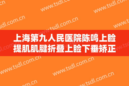 上海第九人民医院陈鸣上睑提肌肌腱折叠上睑下垂矫正术一般价位是多少钱?有哪些优势?