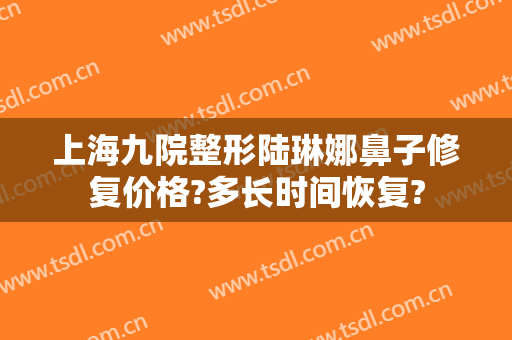 上海九院整形陆琳娜鼻子修复价格?多长时间恢复?