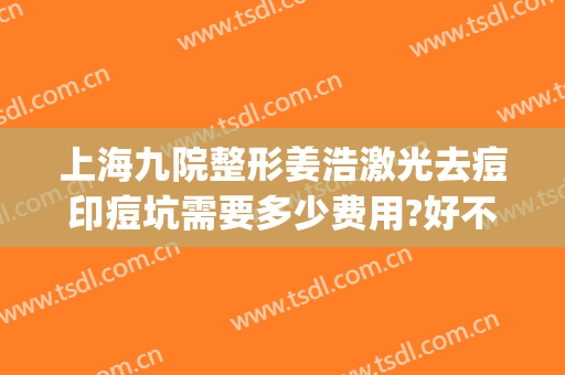 上海九院整形姜浩激光去痘印痘坑需要多少费用?好不好?(上海九院激光美容祛痘印)
