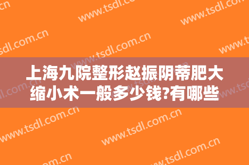 上海九院整形赵振阴蒂肥大缩小术一般多少钱?有哪些优势?