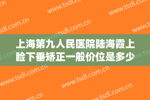 上海第九人民医院陆海霞上睑下垂矫正一般价位是多少?好不好?(上海九院眼睑下至一般多少钱)
