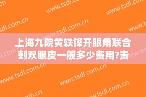 上海九院黄轶锋开眼角联合割双眼皮一般多少费用?贵不贵?(上海第九整形医院割双眼皮怎么样)