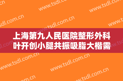 上海第九人民医院整形外科叶开创小腿共振吸脂大楷需要多少费用?贵不贵?