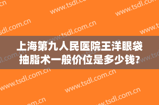 上海第九人民医院王洋眼袋抽脂术一般价位是多少钱?可靠吗?(上海第九人民医院 眼袋手术 费用)